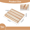 4-Slot Rectangle Wood Ring Display Stands RDIS-WH0006-27-2