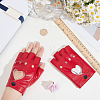 PU Leather Fingerless Gloves AJEW-CL0003-67A-3