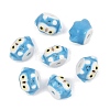 Cute Hand Painted Mini Owl Porcelain Beads LS-PORC-F014-01E-1