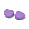 Spray Painted Wood Beads WOOD-L023-01A-2