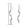 925 Sterling Silver Pave Moissanite Dangle Earrings for Women UU0527-5