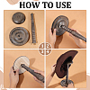 Wood Dome Shaped Stem Hat Rack AJEW-WH0609-778A-3