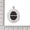 Natural Obsidian Pendants G-A226-03P-02-3