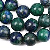 Natural Chrysocolla and Lapis Lazuli Beads Strands G-L648-A12-16mm-5