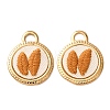 304 Stainless Steel & Cloth Embroidered Pendants FB-CBAFBAF-08G-01-1