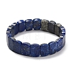 Natural Lapis Lazuli Beads Stretch Bracelets BJEW-F523-07-4