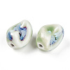 Handmade Porcelain Beads PORC-N008-06G-2