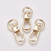 Alloy Swivel Clasps X-PALLOY-WH0065-12LG-2