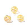 Handmade Gold Sand Enamel Lampwork Beads LAMP-B035-03G-1