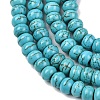 Synthetic Turquoise Beads Strands TURQ-G109-6x4mm-10-2