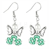 Glass Dangle Earrings EJEW-MZ00319-02-1