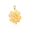 Clover with Word Charms 304 Stainless Steel Pendants STAS-OY004-53G-1
