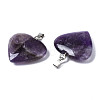 Natural Amethyst Pendants G-S364-081B-01-3