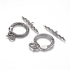 Tibetan Style Alloy Toggle Clasps TIBE-A5836-TAS-NR-3