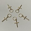 Alloy Cross Pendants PALLOY-WH0001-02G-1