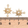 304 Stainless Steel Micro Pave Cubic Zirconia Connector Charm LS-ZIRC-F147-02G-03-3