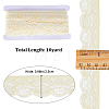 10 Yards Polyester Elastic Lace Trim OCOR-WH0086-04B-2