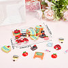 32Pcs 8 Styles School Theme Opaque Resin Cabochons CRES-SC0002-51-6