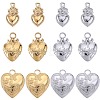 12Pcs 6 Styles Ion Plating(IP) 304 Stainless Steel Charms STAS-SC0008-82-1