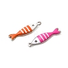 304 Stainless Steel Enamel Charms STAS-Q363-14J-P-2