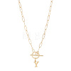 304 Stainless Steel Letter Pendant Necklaces NJEW-LP0001-52Y-G-1