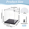 Transparent Acrylic Minifigures Display Case ODIS-WH0043-92B-2