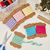 6 Colors Polyamide Pleated Elastic Lace Trim EW-FG0001-04-4