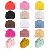15Pcs 15 Colors Food Grade Eco-Friendly Silicone Beads SIL-CA0001-99-6