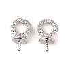 Brass with Cubic Zirconia Peg Bails LS-KK-B087-13B-P-1