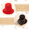 Fingerinspire 6Pcs 6 Colors EVA Cloth Mini Hat Fascinator Base AJEW-FG0005-04-4