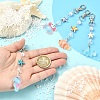 ABS Plastic Imitation Pearl & Synthetic Turquoise & Resin Pendant Decorations HJEW-YW00313-01-5