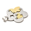 Ion Plating(IP) 304 Stainless Steel Pendants STAS-E184-25P-3