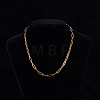 4MM Unisex 304 Stainless Steel Paperclip Chains Necklaces AU9647-2-1