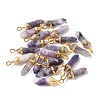 Natural Charoite Pointed Pendants X-G-G902-A03-3