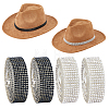 4Rolls 2 Colors Self Adhesive Glass Rhinestone Tape DIY-HS0002-47-1