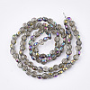 Electroplate Glass Beads Strands EGLA-S187-02D-2