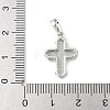 Brass Pave Natural White Shell Pendants KK-S522-01E-P-3