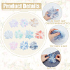 10Pcs 10 Colors Organza Flower Ornament Accessories DIY-FG0006-45-4