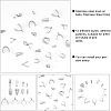 120Pcs Bail Kit for DIY Pendant Making STAS-UN0031-22-4