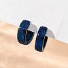 Sand Flash 304 Stainless Steel Hoop Earrings for Women EJEW-M001-23A-1