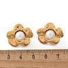 304 Stainless Steel Stud Earrings EJEW-Z084-05G-02-5