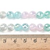 Electroplate Glass Beads Strands EGLA-D300-06-8mm-15-3