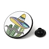 Cactus with Hat Enamel Pin JEWB-H013-01EB-03-3