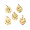 Rack Plating Brass Clear Cubic Zirconia Pendants KK-H431-51G-4