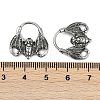 Bat 316 Surgical Stainless Steel Hoop Earrings X-EJEW-G416-31AS-5
