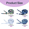 4Pairs 4 Colors Camouflage Color Polyester Shoelaces FIND-TA0010-23-6