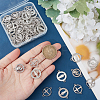 60Pcs 3 Styles Alloy Connector Charms with Crystal Rhinestone FIND-HY0002-57-3