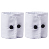 Removable Cotton Wrist Cuffs with Resin Button AJEW-WH20077-020A-1