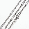 Tarnish Resistant 304 Stainless Steel Rope Chain Necklaces STAS-G083-12P-1