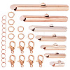 560Pcs 10 Styles Iron Slide On End Clasp Tubes DIY-TA0015-90-3